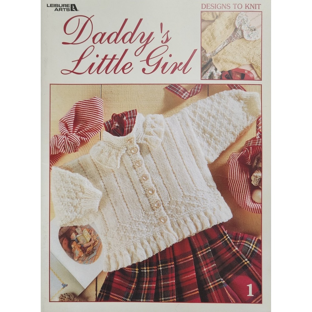 Daddy's Little Girl Leisure Arts‎ Sweater Knit Instruction Leaflet
